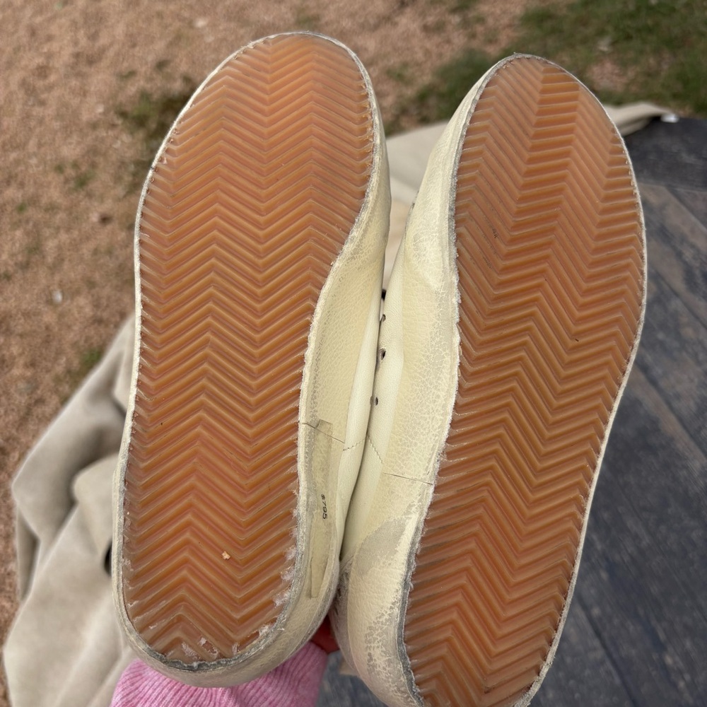 GOLDEN GOOSE SUPER STAR HIGH TOP DISTRESSED SNEAKERS 37/7 - Picture 5 of 8